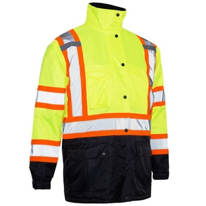OEM Waterproof Flame-Retardant Breathable <b>Winter</b> Hi-Vis <b>Workwear</b> Jackets Custom Design Available Reflective Safety Men - Product Image 2