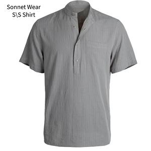 Chemise à manches courtes rayée pour homme, chemise décontractée à manches courtes à coupe régulière pour homme, douce - Product Image 6