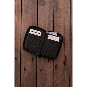 Porto-Cartera de cuero genuino con compartimento para monedas con cremallera Borgoña elegante para mujer, 10 compartimentos para tarjetas - Product Image 1