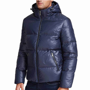 Custom Men's Plus Size Puffer Jacket Winter Warm Bubble Style with Hooded Zipper Formal and Fashionable - Product Image 4