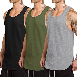 Camiseta sin mangas de fitness Premium de alta calidad, camisetas sin mangas de gimnasio con logotipo personalizado con chaleco de tirantes transpirable para hombres - Product Image 1