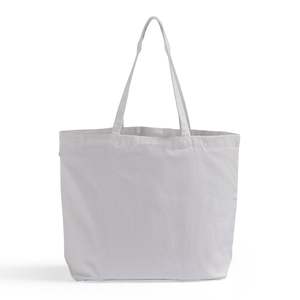 Bolsas de Mano de Lona 100% Algodón para Sublimación, Grandes, Blancas, Reutilizables, Ecológicas, con Estampado de Letras, Asa para el Hombro, 14x10 Pulgadas - Product Image 1