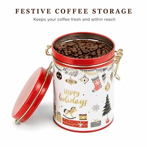 Barattolo <span class=keywords><strong>in</strong></span> Metallo Rotondo Vuoto Personalizzato con Logo OEM per Confezioni <span class=keywords><strong>di</strong></span> Caffè e Regali - Product Image 2