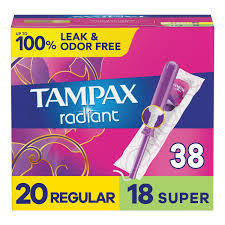 ผ้าอนามัยแบบสอด Tampax Super Absorbency tampons ผ้าฝ้าย applicator กระดาษแข็งกับกระโปรง leakguard ไม่มีกลิ่นจำนวน20ชิ้น X 4แพ็ค (รวมจำนวน80ชิ้น) - Product Image 3