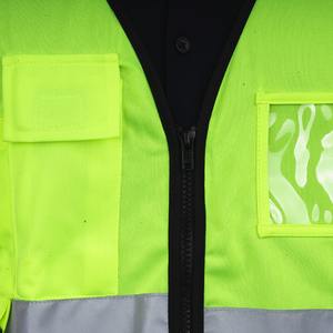 Chaleco de seguridad de alta visibilidad al por mayor, ropa de trabajo de tela de malla de color personalizada, otro uniforme, chaleco reflectante de advertencia para trabajo - Product Image 5