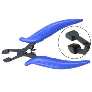 Pince à retirer les liaisons en acier inoxydable, rainures horizontales, légère, réutilisable, outil professionnel pour extensions de cheveux pour les stylistes de salon - Product Image 6