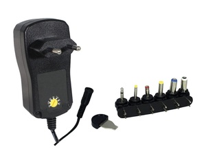 Adattatore di alimentazione universale da 12W con 6 adattatori (Electro DH 50050) - Product Image 1