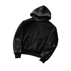 Luxury Rhinestone Crystal Bling Sparkle Diamond <b>Hoodie</b> <b>for</b> <b>Men</b> Women Autumn Cotton <b>Oversized</b> Streetwear Hip Hop Fashion Pullover - Product Image 1