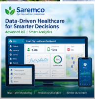 โซลูชันดูแลสุขภาพอัจฉริยะ IoT ขั้นสูงของ Saremco พร้อมบล็อกเชนสำหรับเมืองเชื่อมต่อ การพัฒนาแบบกำหนดเอง - Product Image 1
