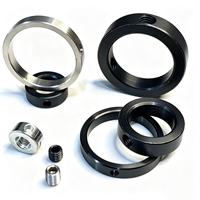 High Precision Custom CNC Machined Alloy Steel Locking Retaining Ring With Set Screw Mechanical Hardware Parts