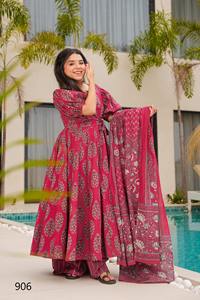 Designer 3PS Beautiful Cotton Digital Printed Kurti Bottom con Dupatta Indian & Pakistani Clothing Export - Product Image 4