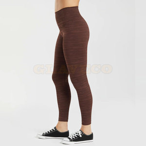 Factory Made Best Selling Customized Women Yoga Leggings Solid Quick Dry Breathable Plus Size Elastic Waist Fitness Wear - Product Image 3