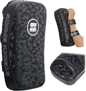 Premium Quality Curved Arm <b>Pad</b> for <b>Thai</b> Kickboxing <b>Muay</b> <b>Thai</b> MMA Training Focus Punch Mitts for Fitness Protection Boxing Target - Product Image 1