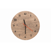 Jam Dinding Kayu Quartz Minimalis Modern Tanpa Suara untuk Dekorasi Rumah