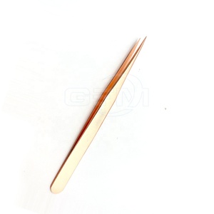 Pinzas para Pestañas Reutilizables y Duraderas al por Mayor, con Logotipo Personalizado en el Empaque, Precio Económico, Instrumento de Belleza de Acero Inoxidable - Product Image 3