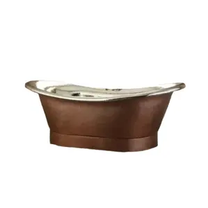 热卖定制家居优雅爪脚浸泡铜浴缸可从印度批量销售