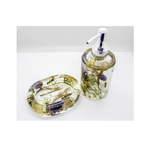 Juego de accesorios de resina para baño, soporte para bomba de loción, dispensador automático de pasta dental, soporte para cepillo de dientes, herramientas de pared para Baño - Product Image 6