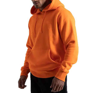 Sweats à capuche d'hiver pour hommes de la meilleure qualité Logo personnalisé Nouveau style Teint uni avec col montant Matériau du haut-Polyester/coton Prix bon marché! - Product Image 4