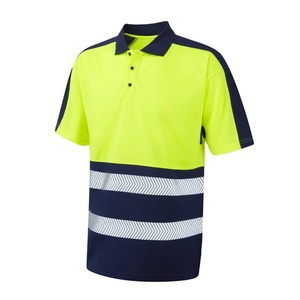 Hi Vis Safety Polo Reflective Work Polo Shirts <b>Fire</b> Resistant Hi Vis Polo Shirt With Reflector - Product Image 1