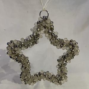 Luxe 100mm verre perlé suspendu étoile ornement de noël pour arbre de noël et maison jardin décoration bas quantité minimale de commande 100 pièces - Product Image 1