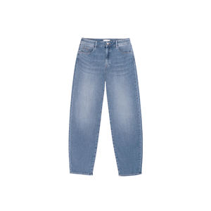 Nuevos pantalones de mujer de diseño de moda al por mayor, pantalones vaqueros rasgados de mezclilla para mujer, pantalones vaqueros azules sueltos para mamá y novio, pantalones vaqueros de cintura alta - Product Image 2