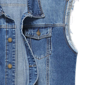 Gilet en jean pour homme de haute qualité, nouveau design OEM, gilet en jean fin, veste sans manches, vêtement décontracté, gilet en jean respirant - Product Image 4