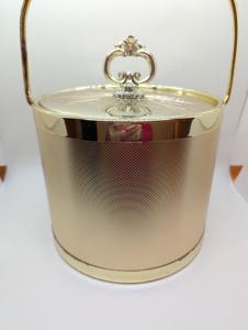 Cubitera de Hielo Dorada de Lujo para Exhibición de Lujo, Eventos Especiales, Diseño Elegante para Mesa, para Bar en Casa y Decoración Premium - Product Image 3