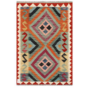 พรมกิลิมไมมาณา อัฟกานิสถาน ขนาด 125 x 83 ซม. ของตกแต่งผนัง - Product Image 1