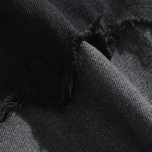 Veste en jean vintage OEM personnalisée manteaux délavés décontractés Streetwear vestes pour hommes col montant respirant vestes en jean - Product Image 5