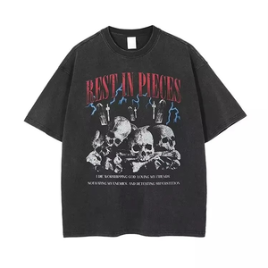 เสื้อยืดถักนิตติ้งตาข่ายโอเวอร์ไซส์วินเทจสำหรับทั้งชายและหญิงเสื้อยืดพิมพ์ลายที่กำหนดเองสำหรับ2025 - Product Image 2