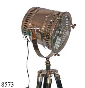 Top Spot en aluminium à la mode sur trépied en bois couleur noire recherche nautique lumière indien à la main navire recherche lumière produit - Product Image 6