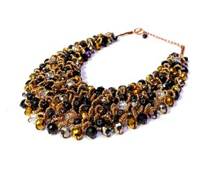 Más vendidos bohemio chapado en oro lentejuelas de Metal hecho a mano imitación perlas declaración collar mujeres colorido regalo aniversario - Product Image 2