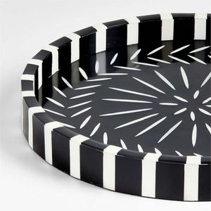 Design personnalisé Plateau de service en bois Vaisselle de la meilleure qualité Plateau de restauration rapide décoratif pour la maison Artisanat de qualité supérieure Fabriqué en Inde - Product Image 3