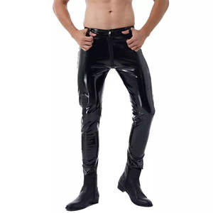 Pantalon droit pour homme en cuir de vachette non tissé, imperméable, coupe-vent, anti-UV, respirant, style urbain décontracté, superbe - Product Image 3