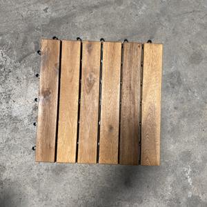 Azulejos de cubierta de madera maciza con enclavamiento antideslizante de diseño contemporáneo, suelos impermeables para exteriores para Patio, porche, terraza junto a la piscina - Product Image 5