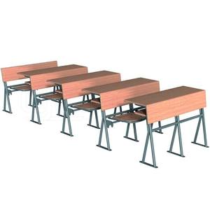 Asiento de auditorio doble de madera para muebles de teatro, 2, 2, 2 - Product Image 1