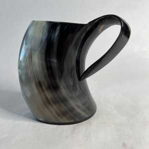 Tasse en corne rustique fabriquée à la main, verres naturels écologiques, tasse élégante et durable, café idéal, thé, tasse à whisky, cuisine, bureau - Product Image 6