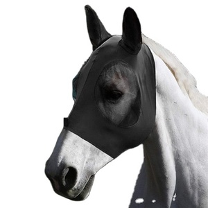 Couverture de mouche de chevaux de Offre Spéciale de haute qualité avec des oreilles couverture de tête de cheval de maille fine d'élasticité lisse - Product Image 1