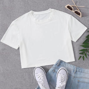 100% coton impression personnalisée culture T-shirts personnalisé femmes décontracté Jersey hauts respirant été cadeau - Product Image 6