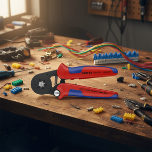 Knipex Self-Adjusting <b>Wire</b> Crimping Pliers Burnished with Lateral Access for <b>Wire</b> End Sleeves - Product Image 3