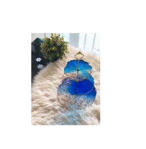 Best Quality <b>Resin</b> Cake Stand Fruit 2 Tier <b>Resin</b> Tray <b>Molds</b> Cake Stand <b>Silicone</b> <b>Resin</b> Stand <b>Molds</b> With Crown Hardware - Product Image 4