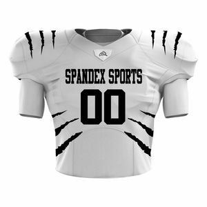 Maillots d'équipe personnalisés uniques, kits de football américain, manches courtes d'été, respirants, séchage rapide, 100% polyester, unisexe, adulte - Product Image 3