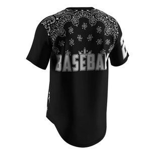 Camiseta de béisbol unisex personalizable para hombres y mujeres, ropa deportiva transpirable de diseño abotonado clásico con opción de talla grande - Product Image 2