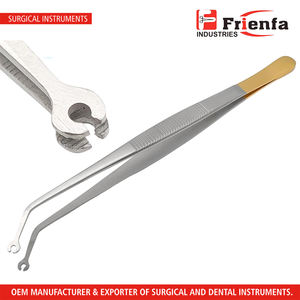 Pinzas de sutura de maíz Fórceps de sutura fácil chapados en oro angular - Product Image 2
