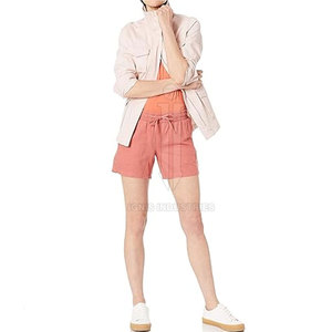 Pantalones cortos de gimnasio para mujer de Color personalizado a precio barato hechos en Pakistán, pantalones cortos de gimnasio cómodos de alta calidad para mujer - Product Image 3