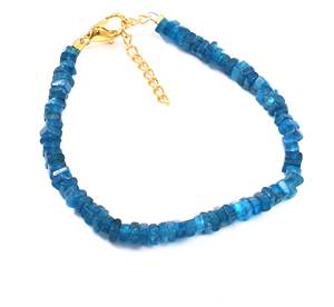Hecho a mano Gemston Trendy Blue Apatite Bracelet Womene Jewelry Venta al por mayor Supply Export para el mejor precio - Product Image 2