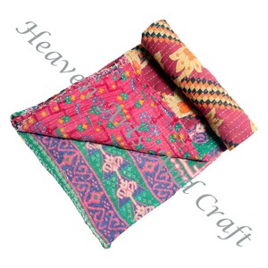 Kantha <b>Quilt</b> Gudari Kantha <b>Quilt</b> Gudari Hot Selling Wholesale Gold Supplier GD2022 Handmade Kantha <b>Quilt</b> Cotton Printed Indian - Product Image 2