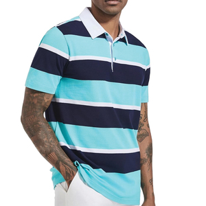 Polo de Manga Corta para Hombre de Alta Calidad, Colorblock, 100% Algodón, Estilo Casual - Product Image 5