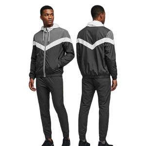 Conjunto Deportivo Premium para Hombre, Chaqueta Cortavientos de Nailon con Cremallera y Pantalones, Ropa Deportiva Ligera Personalizada, Estilo Urbano - Product Image 1