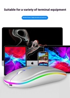 Mouse Nirkabel 2.4GHz yang Dapat Diisi Ulang untuk Laptop Aksesori Komputer USB